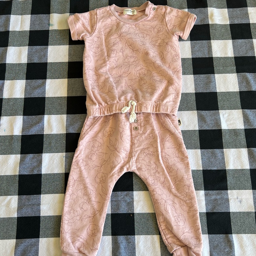 Pink Floral Kids Set
